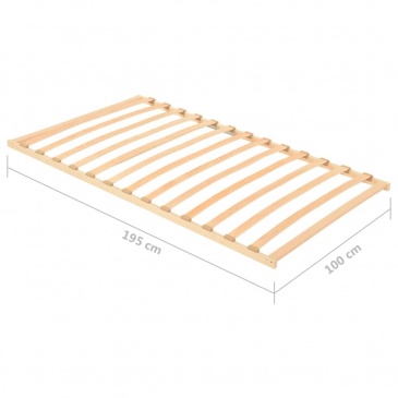 Stelaż do łóżka z 13 listwami, 100x200 cm