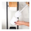 Stojak szczotka wc i uchwyt na papier czerń bambus - Yoka