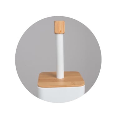 Stojak szczotka wc i uchwyt na papier bambus