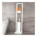 Stojak szczotka wc i uchwyt na papier bambus