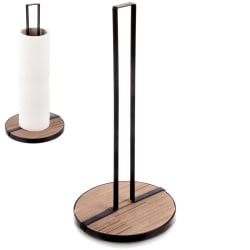 Stojak na ręcznik papierowy metalowy czarny LINE 32,5 cm