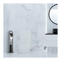 Stojak na szczotkę WC uchwyt na papier czarny loft - Yoka