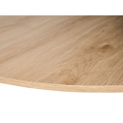 Stół barowy MORELLA Jasny brąz/ biały 80 cm 80 cm