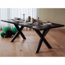 Stół do jadalni, kuchni, salonu - 180 cm - czarny - Agostina