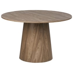 Stół do jadalni OYEN Ciemnobrązowy 120 cm 120 cm