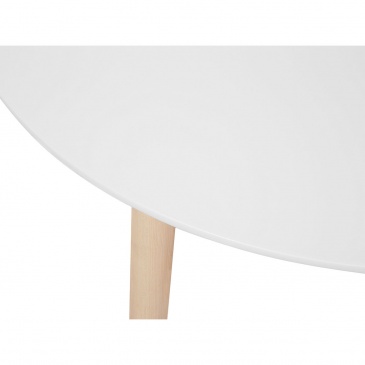 Stół do kuchni biały - 90 cm -  stół  do jadalni lub salonu - BOVIO