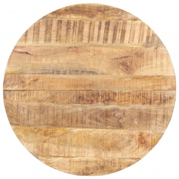 Stół jadalniany, 80 cm, surowe drewno mango