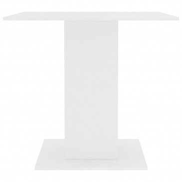 Stół jadalniany, biały, 80 x 80 x 75 cm, płyta wiórowa