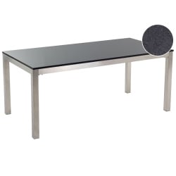 Stół konferencyjny GROSSETO 90 cm 180 cm Granit Czarny