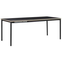 Stół konferencyjny rozkładany AVIS 90 cm 140/190 cm Czarny