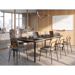 Stół konferencyjny rozkładany AVIS 90 cm 140/190 cm Czarny