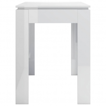 Stół na wysoki połysk, biały, 120x60x76 cm, płyta wiórowa