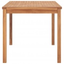 Stół ogrodowy, 140x80x77 cm, lite drewno tekowe