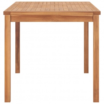 Stół ogrodowy, 140x80x77 cm, lite drewno tekowe