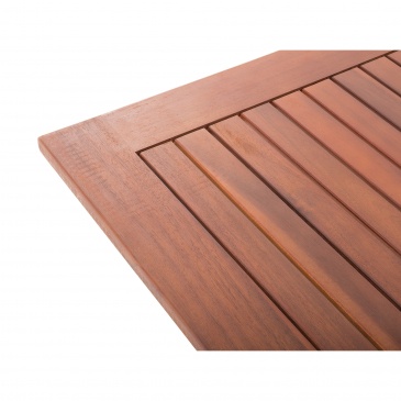 Stół ogrodowy drewniany 160/220 x 90 cm prostokątny rozkładany Lucaniaso