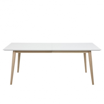 Stół rozkładany 75x200x100 cm Actona Century biało-brązowy
