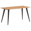 Stół z naturalnymi krawędziami, 140x60x75 cm, drewno akacjowe