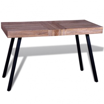 Stół z odzyskanego drewna tekowego