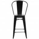 Krzesło barowe D2 ParisBac czarne