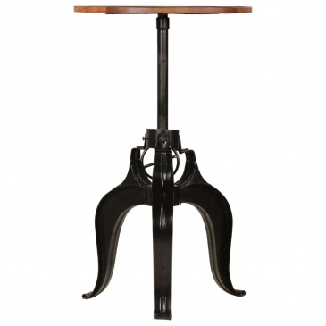 Stolik barowy z litego drewna odzyskanego, 60x(76-110) cm