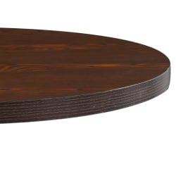 Stolik bistro, ciemnobrązowy, 80 cm, MDF