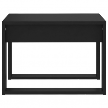 Stolik boczny, czarny, 50x50x35 cm, płyta wiórowa