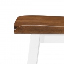 Stolik i krzesła barowe, 3 elementy, drewno