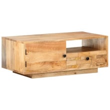 Stolik kawowy, 90 x 50 x 35 cm, lite drewno mango