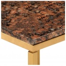 Stolik kawowy, brązowy, 40x40x35, kamień o teksturze marmuru