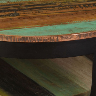 Stolik kawowy z drewna odzyskanego 65x32 cm