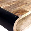 Stolik kawowy z surowego drewna mango 90x55x39 cm