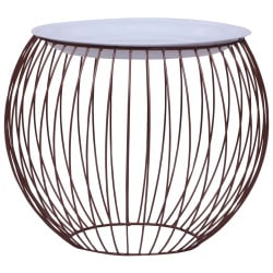 Stolik kawowy złoty Ø 41 cm