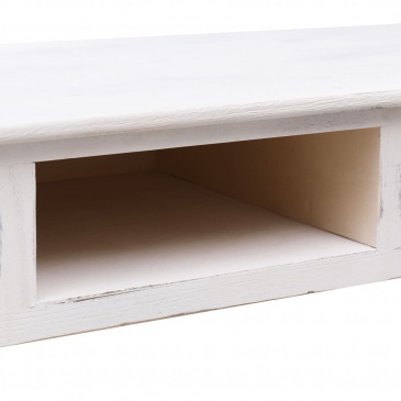 Stolik konsola, antyczna biel, 110 x 45 x 76 cm, drewniany