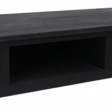 Stolik konsola, czarny, 110 x 45 x 76 cm, drewniany