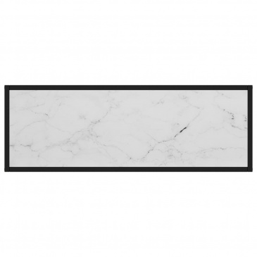 Stolik konsolowy, biały, 100x35x75 cm, szkło hartowane
