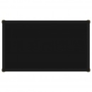 Stolik konsolowy, czarny, 60x35x75 cm, szkło hartowane