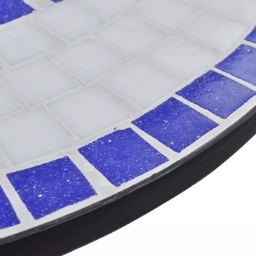 Stolik mozaikowy 60 cm niebiesko-biały