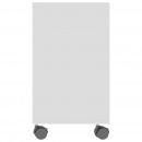 Stolik na wysoki połysk, biały, 70x35x55 cm, płyta wiórowa