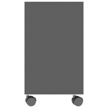 Stolik na wysoki połysk, czarny, 70x35x55 cm, płyta wiórowa