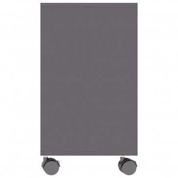 Stolik na wysoki połysk, szary, 70x35x55 cm, płyta wiórowa