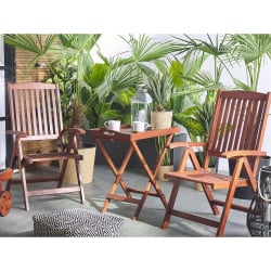 Stolik ogrodowy ciemne drewno TOSCANA