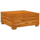 Stolik ogrodowy ze stołkiem i poduszką, lite drewno akacjowe