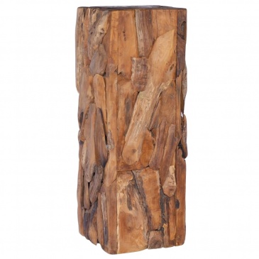 Stolik pomocniczy, 30x30x80 cm, lite drewno tekowe