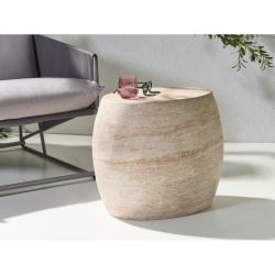 Stolik pomocniczy RICADI 40 cm 58 cm Efekt trawertynu