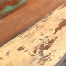 Stolik typu konsola z 3 szufladami, drewno odzyskane