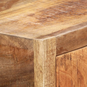 Stolik typu konsola, złoty, 90x30x75 cm, lite drewno z odzysku