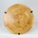 Stolik kawowy 600 45x60cm Maduu Studio Windmill Round czarno-brązowy