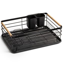 Suszarka na naczynia, czarna, ociekacz do naczyń, 43x32x14,5 cm Suszarka na naczynia, czarna, ociekacz do naczyń, 43x32x14,5 cm
