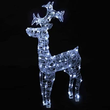 Świąteczna dekoracja, renifer, 90 diod LED, 60x16x100 cm, akryl Świąteczna dekoracja, renifer, 90 diod LED, 60x16x100 cm, akryl