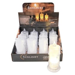 Świeca LED 4,5x11cm(12szt)z bat.3xLR1130/DIA7076